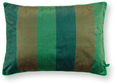 Pip Studio Dekokissen Multi Stripe – Kissen für das Wohnzimmer – Grün – 50x70cm