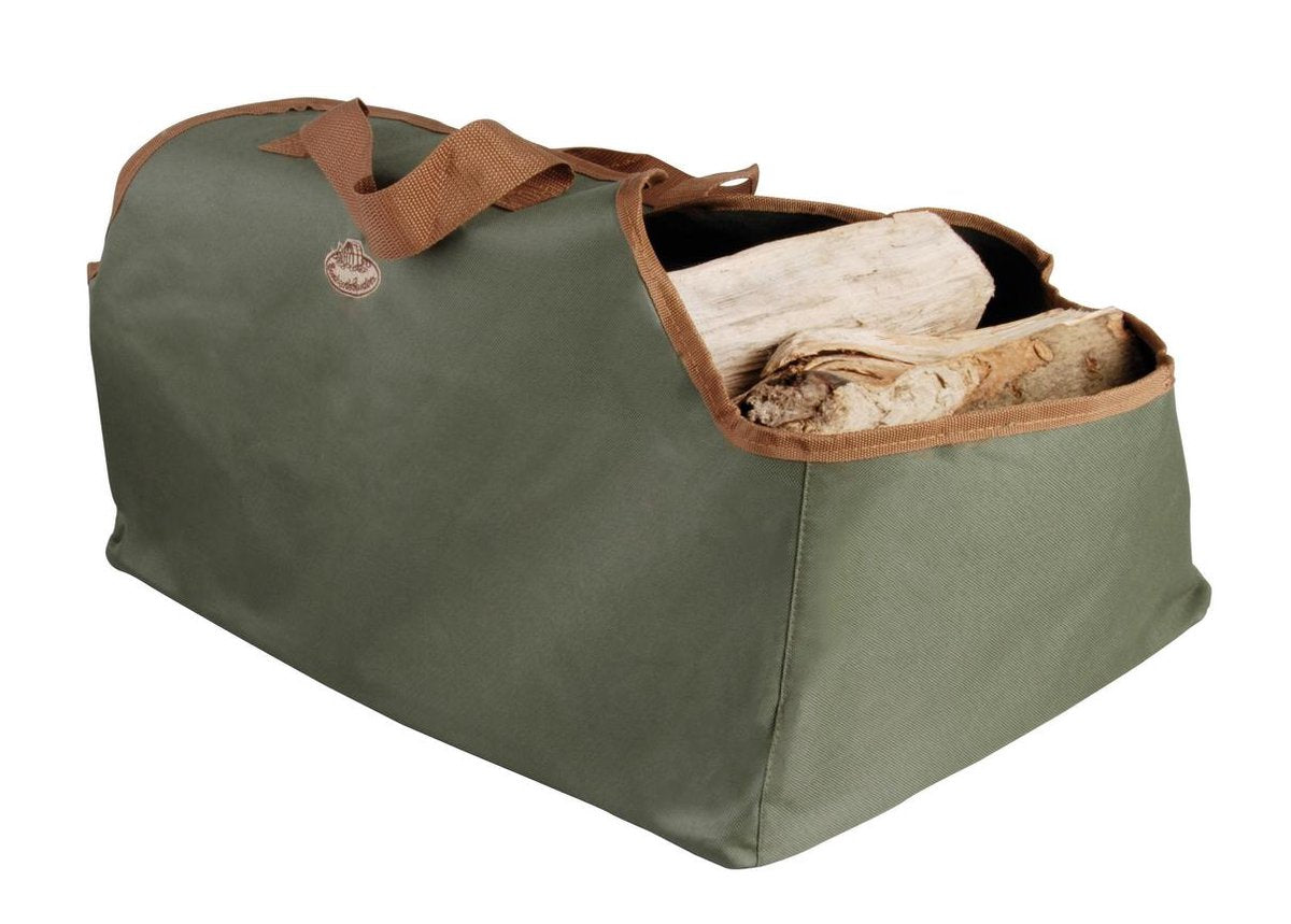 Esschert Design - Feuerholztasche - Feuerzubehör - Textil - Grün