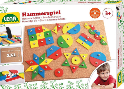 Lena Kinderspiel-Hammerhahn Junior Holz 75-teilig