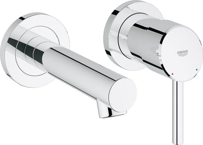 Grohe Concetto Waschtischarmatur - Fertigset - Exklusives Einbauset - Chrom