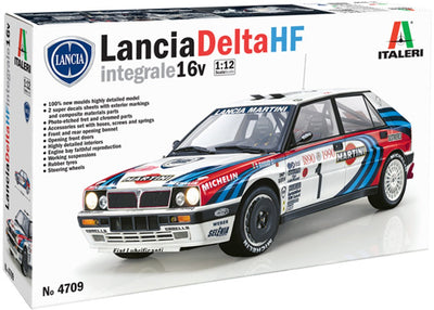 Italeri Modellbausatzauto – 4709 Lancia Delta HF Integrale 16 V Auto aus Kunststoff – 1:12 – Modellbau
