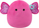 Jazwares Squishmallows Kuscheltier Plüsch – Evelyn, der pinkfarbene Schmetterlingelefant – 40 cm