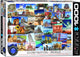 Eurographics - Weltenbummlerwelt - 1000 Teile 68×48cm (B×H) – Puzzle