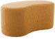 Leitmotiv Pouf Ada Wave - Gelb - 80x43x36cm - skandinavisch