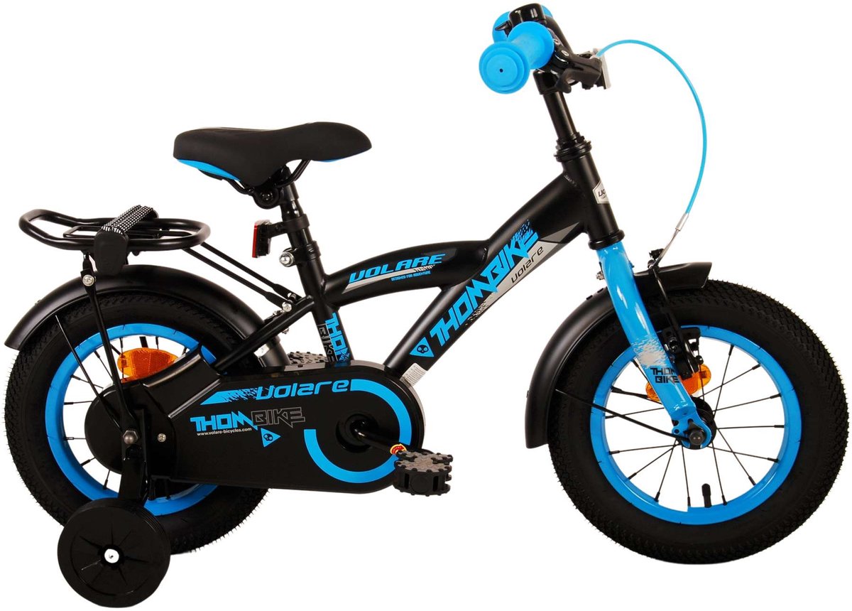Volare Thombike Kinderbike - Jungen - 12 Zoll - schwarzblau