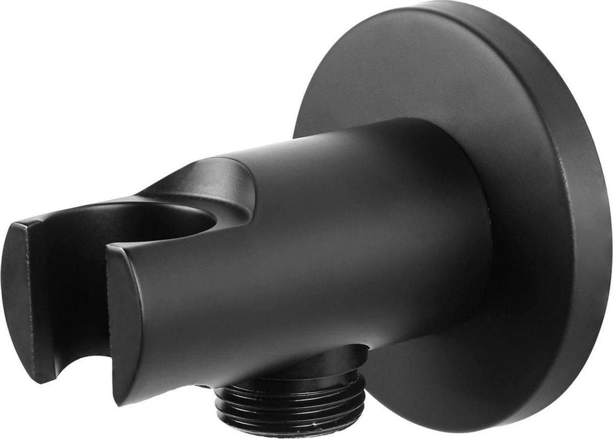 Differnz Duschkopfhalter – Handbrausehalter inklusive Wasserauslauf – Schwarz