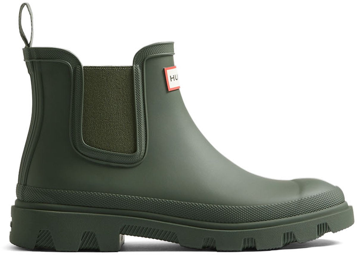 Hunter Unisex Downpour Chelsea dunkeloliv – Größe 36