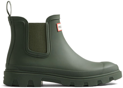 Hunter Unisex Downpour Chelsea dunkeloliv – Größe 36