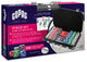 Copag® Pokerset 300 Chips inklusive 2x 100 % haltbaren PVC-Spielkarten, 5 Würfeln und Pokerknöpfen