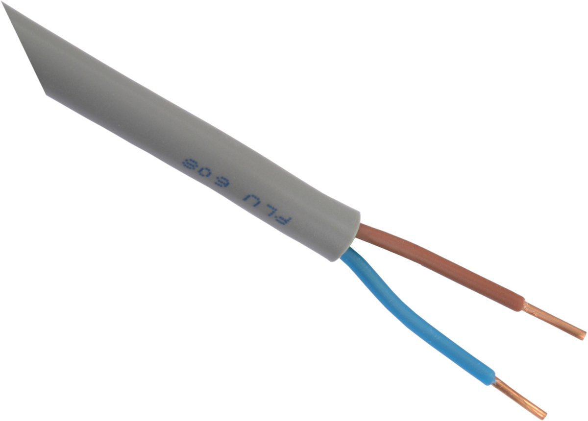 Markenloses Außenkabel XMVK 2x2,5 grau 100 m ohne Marke