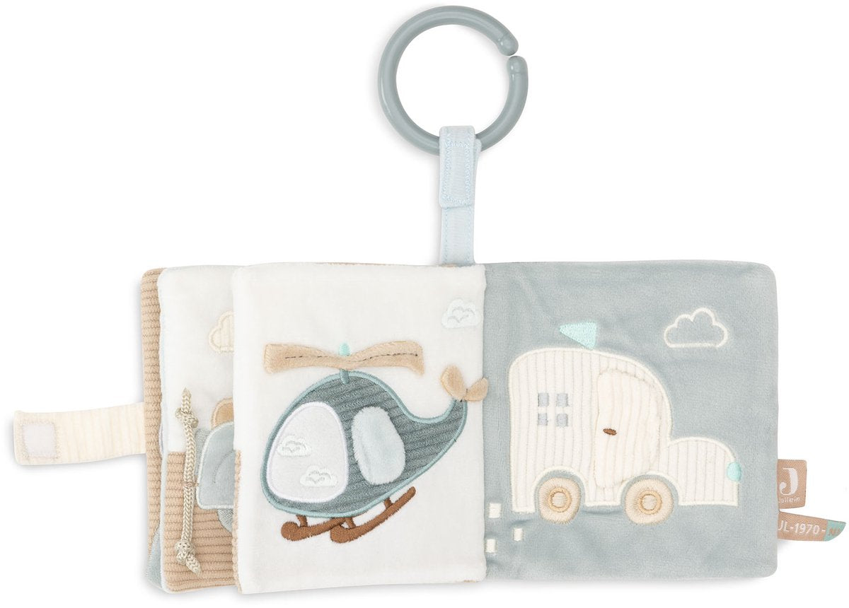 Jollein Baby-Aktivitätsbuch – für unterwegs – Polyester – sensorisches Spielzeug