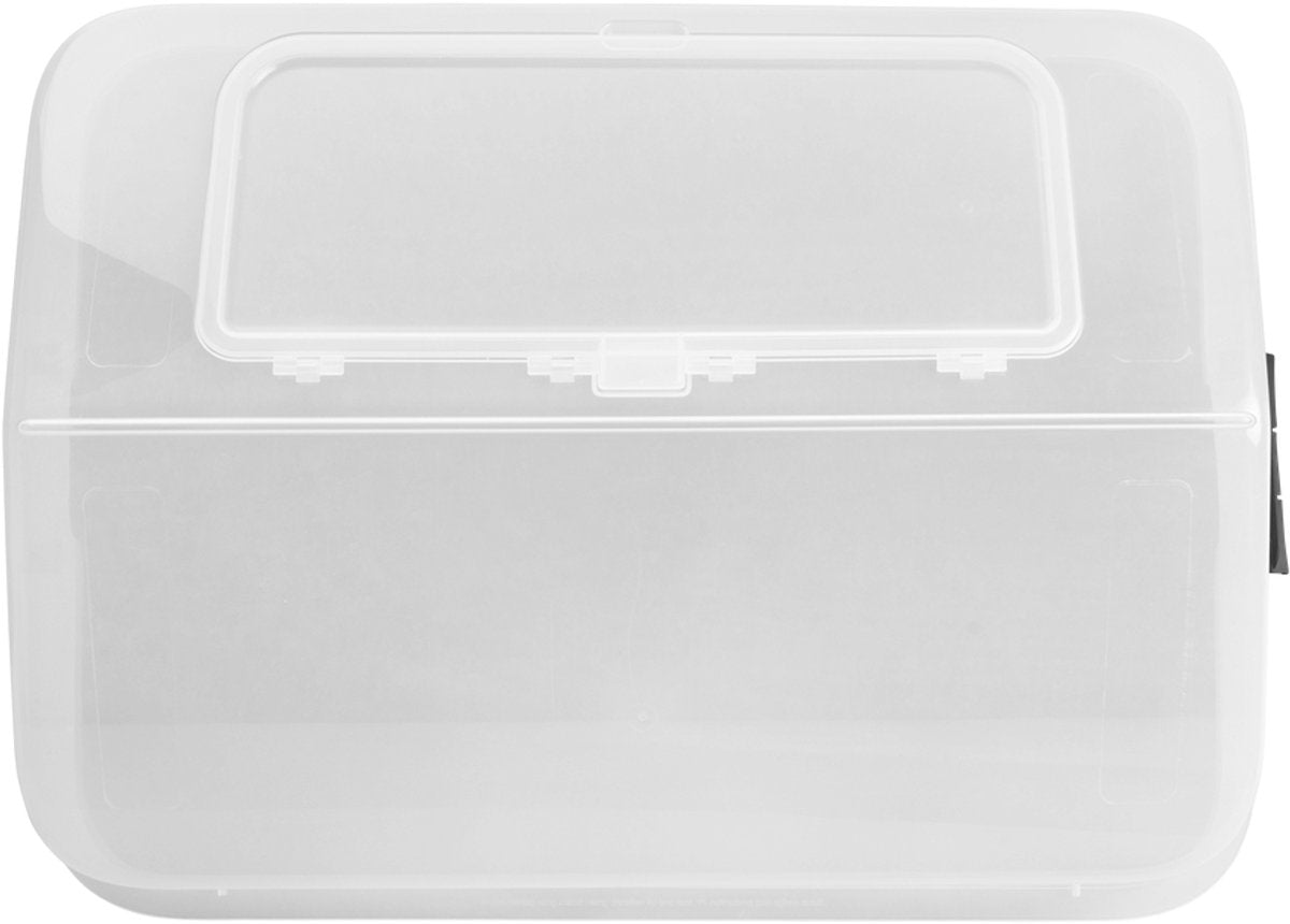 Elho Green Basics Grow Garden Grow House L – Deckel für Growbox – 100 % recycelter Kunststoff – 65,5 x 48,3 x 29,2 cm – transparent
