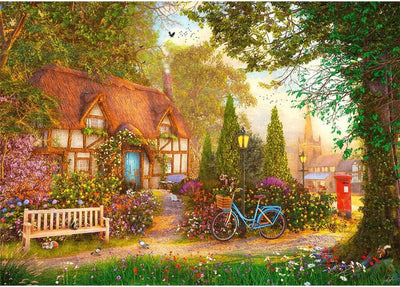 Trefl Tea Time Series – Premium Plus Puzzle – 1000 Teile – Domek Pod Strzechą – 68,3 x 48 cm