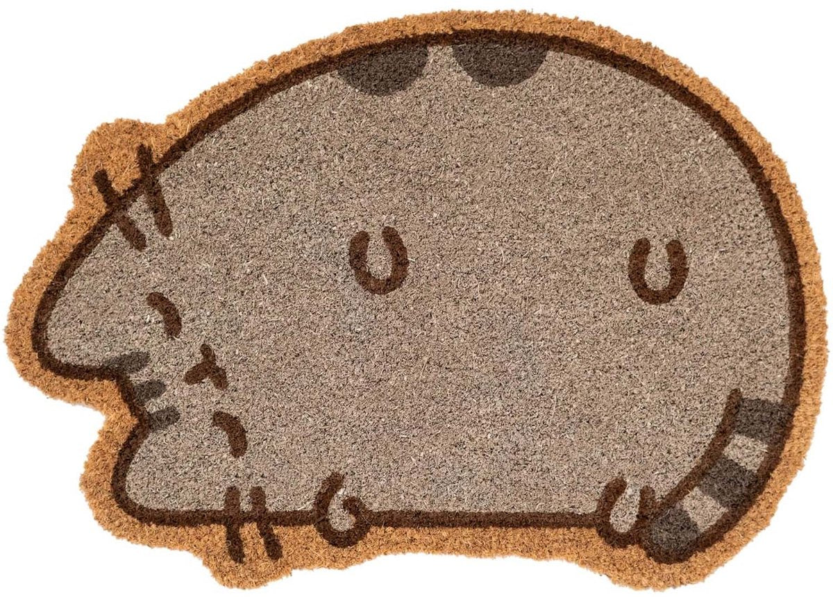 Pusheen, dekorative Fußmatte in Form einer Katze 40x60cm rutschfest, braun