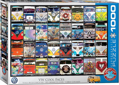 Eurographics Volkswagen – VW Cool Faces – 1000 Teile 68×48cm (B×H) – Puzzle