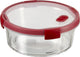 Curver Smart Cook Glas-Lebensmittelbehälter rund – 1,2 l – rot