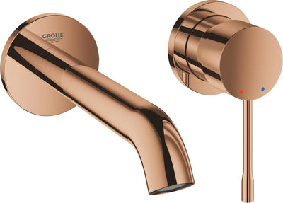 Grohe Essence neue wandmontierte Einbau-Waschtischarmatur – Fertigset – exklusives Einbauset – warmer Sonnenuntergang (Bronze) – 19408da1
