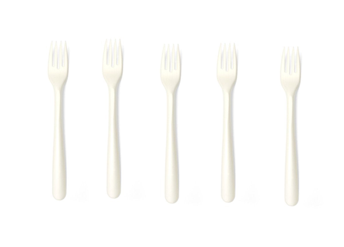Iezzy Einweggabeln iezzy cpla 19 cm weiß