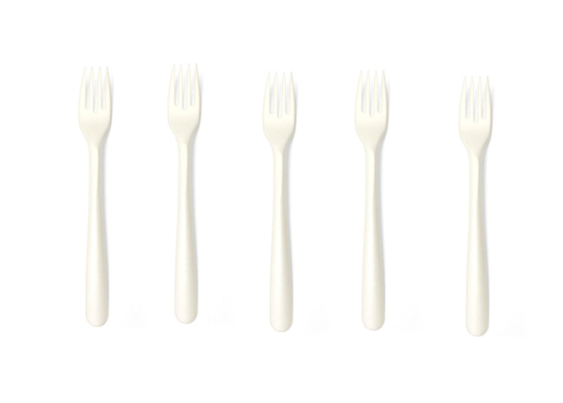 Iezzy Einweggabeln iezzy cpla 19 cm weiß