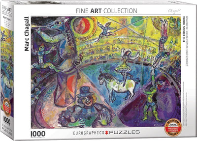 Eurographics – Das Zirkuspferd [Le Cheval du Cirque] – Marc Chagall – 1000 Teile 68 x 48 cm (B x H) – Kunstpuzzle