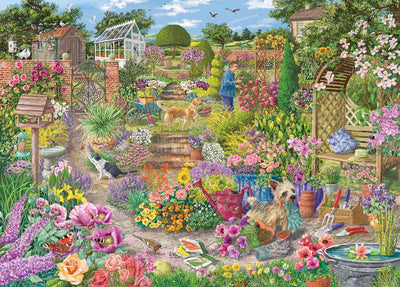 Gibsons – blühender Garten (von Janice Daughters) – 1000 Teile 68 x 49 cm (B x H) – Puzzle für Erwachsene