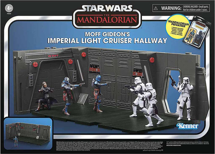 Hasbro Star Wars – Moff Gideons leichter Kreuzer Flur + Mandalorianer Freibeuter – Vintage-Kollektion 10 cm
