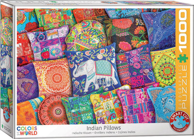 Eurographics – Indische Kissen [Indische Kissen] – 1000 Teile 68×48 cm (B×H) – Puzzle