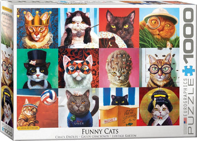 Eurographics Puzzle lustige Katzen – Lucia Heffernan – 1000 Teile Katzen.