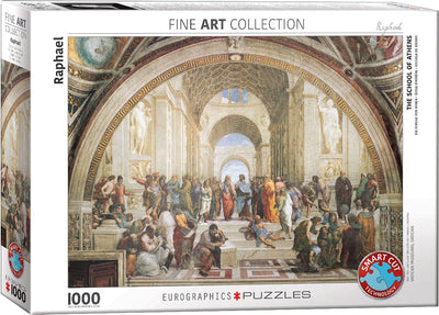 Eurographics – Die Schule von Athen [Scuola di Atene] – Raffaello Sanzio – 1000 Teile 68 × 48 cm (B × H) – Kunstpuzzle