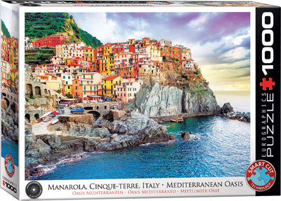 Eurographics – Manarola Cinque Terre Italien Mittelmeeroase – 1000 Teile 68×48cm (B×H) – Puzzle