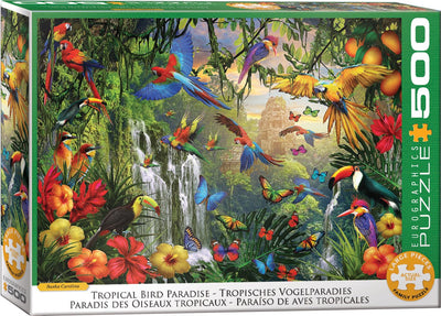 Eurographics – Tropisches Vogelparadies – Sasha Carolina – 500 XL-Teile 68 × 48 cm (B × H) – Familienpuzzle