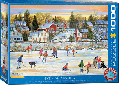 Eurographics Patricia Bourque: Abendschlittschuhlaufen (1000 Teile) – Puzzle