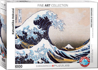 Eurographics – Die große Welle vor Kanagawa [神奈川沖浪裏 kanagawa-oki nami ura] – Katsushika Hokusai – 1000 Teile 68 × 48 cm (B × H) – Kunstpuzzle