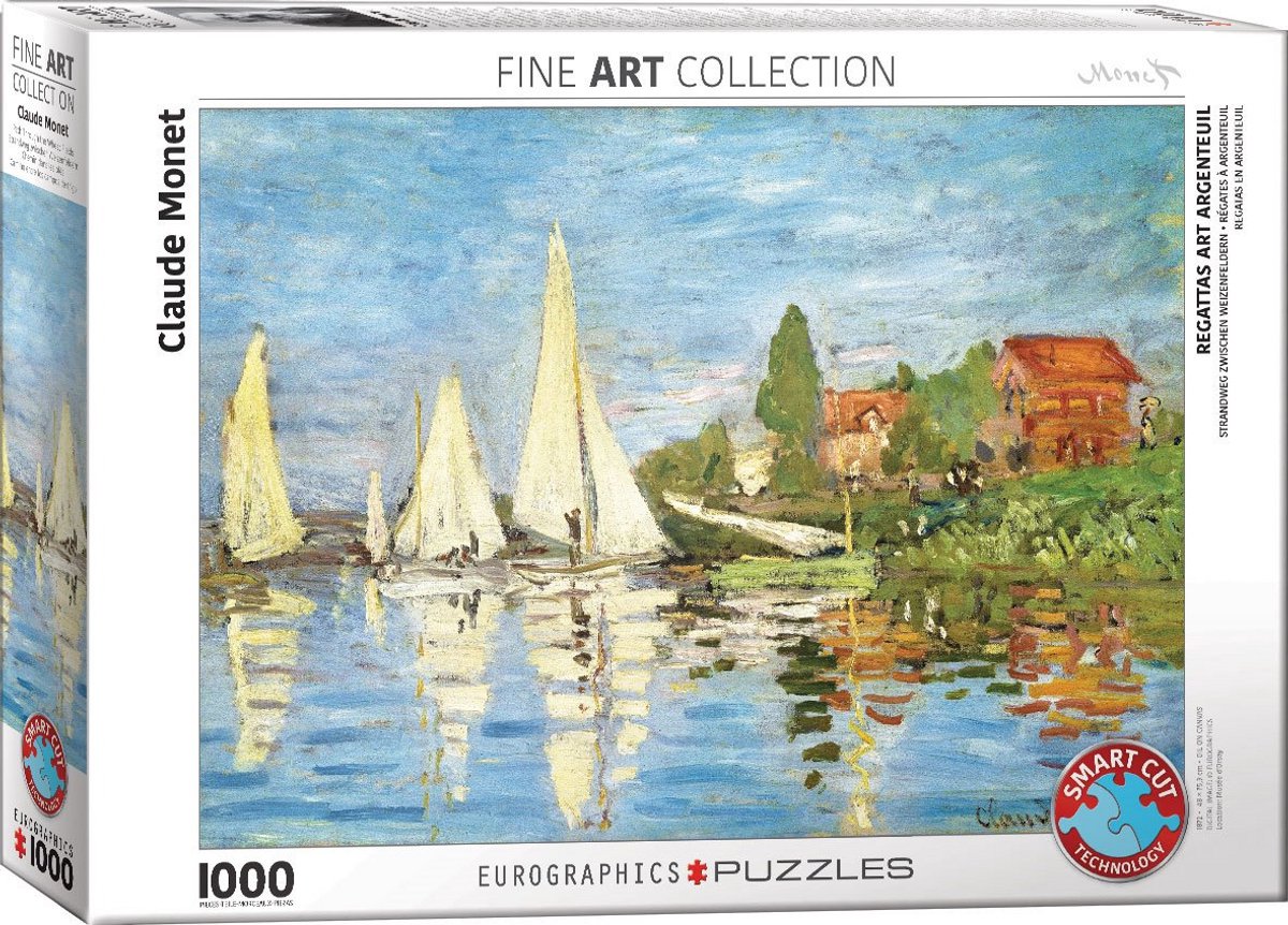 Eurographics – Regatta in Argenteuil [Regatta in Argenteuil] – Claude Monet – 1000 Teile 68 × 48 cm (B × H) – Kunstpuzzle