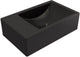 Plieger Houston Brunnen rechts ohne Hahnloch 37x23cm mattschwarz