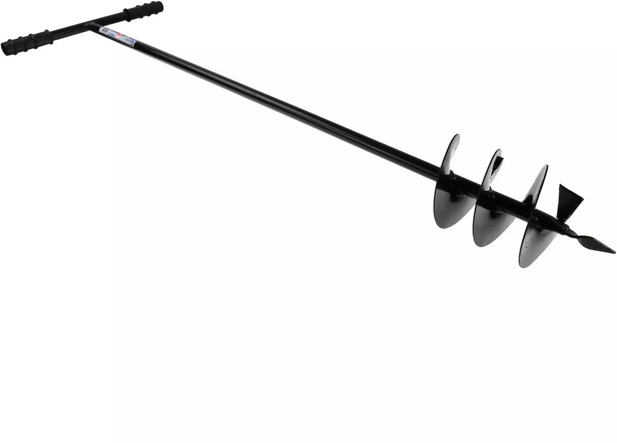 Geko Handbohrer Erdbohrer – 140 mm – robuster Stahl – für verschiedene Böden geeignet