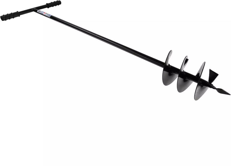Geko Handbohrer Erdbohrer – 140 mm – robuster Stahl – für verschiedene Böden geeignet