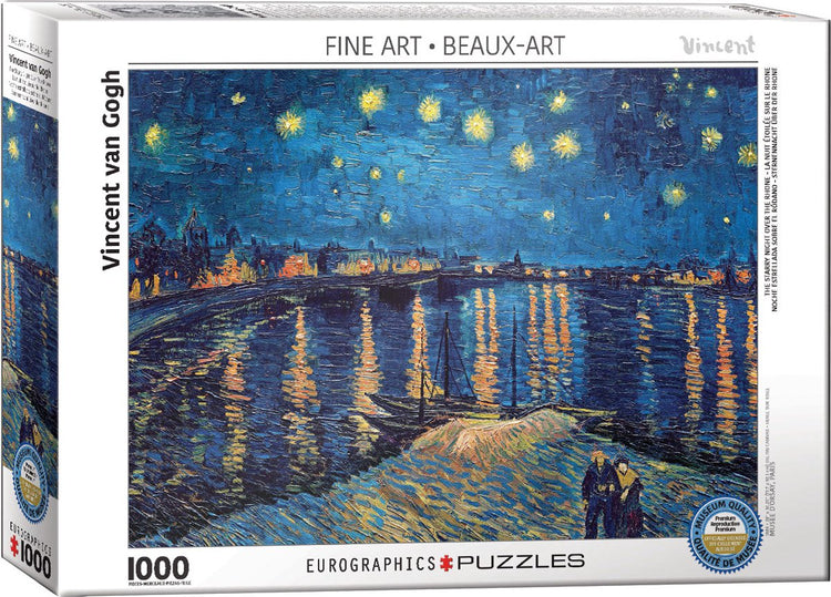 Eurographics – Sternennacht über der Rhône – Vincent Van Gogh – 1000 Teile – Kunstpuzzle