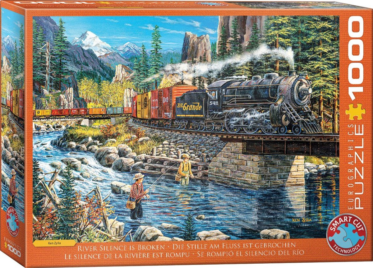 Eurographics – Die Stille des Flusses ist gebrochen [Flussstille ist gebrochen] – Ken Zylla – 1000 Teile 68 × 48 cm (B × H) – Puzzle