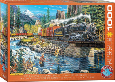 Eurographics – Die Stille des Flusses ist gebrochen [Flussstille ist gebrochen] – Ken Zylla – 1000 Teile 68 × 48 cm (B × H) – Puzzle