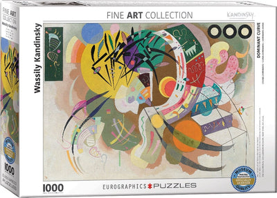 Eurographics – Dominante Kurve [dominante Kurve] – Wassily Kandinsky – 1000 Teile 68 × 48 cm (B × H) – Kunstpuzzle