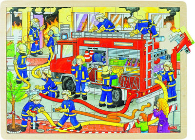 Goki Holzpuzzle Feuerbrigade, 48st.
