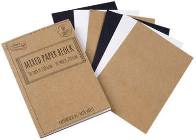 Craft Sensations Papierblock-Handbeschriftung, A5, 60 Blatt Zeichenpapier.