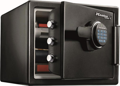 Masterlock-Tresor mit elektronischem Zahlenschloss, feuerfest und wasserdicht – Größe L – lfw082ftc