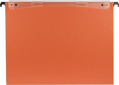 Esselte Orgarex Dual vertikale Hängemappe – A4 – 25 Stück – Orange – für die Arbeit von zu Hause aus – ideal für das Heimbüro