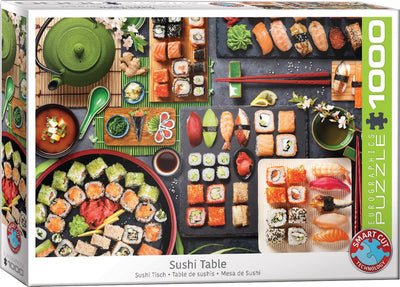 Eurographics - Sushi-Tisch [Sushi-Tisch] - 1000 Teile 68×48cm (B×H) – Puzzle