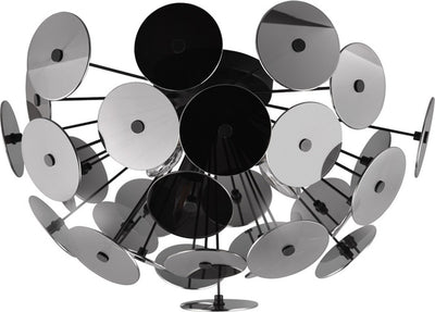 Trio Discalgo - Deckenleuchte - Schwarz matt - Plexiglas in Rauchfarbe - exkl. 3x e14 2w