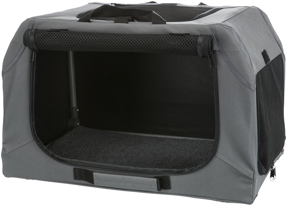 Trixie Soft Kennel Easy Travel Box grau