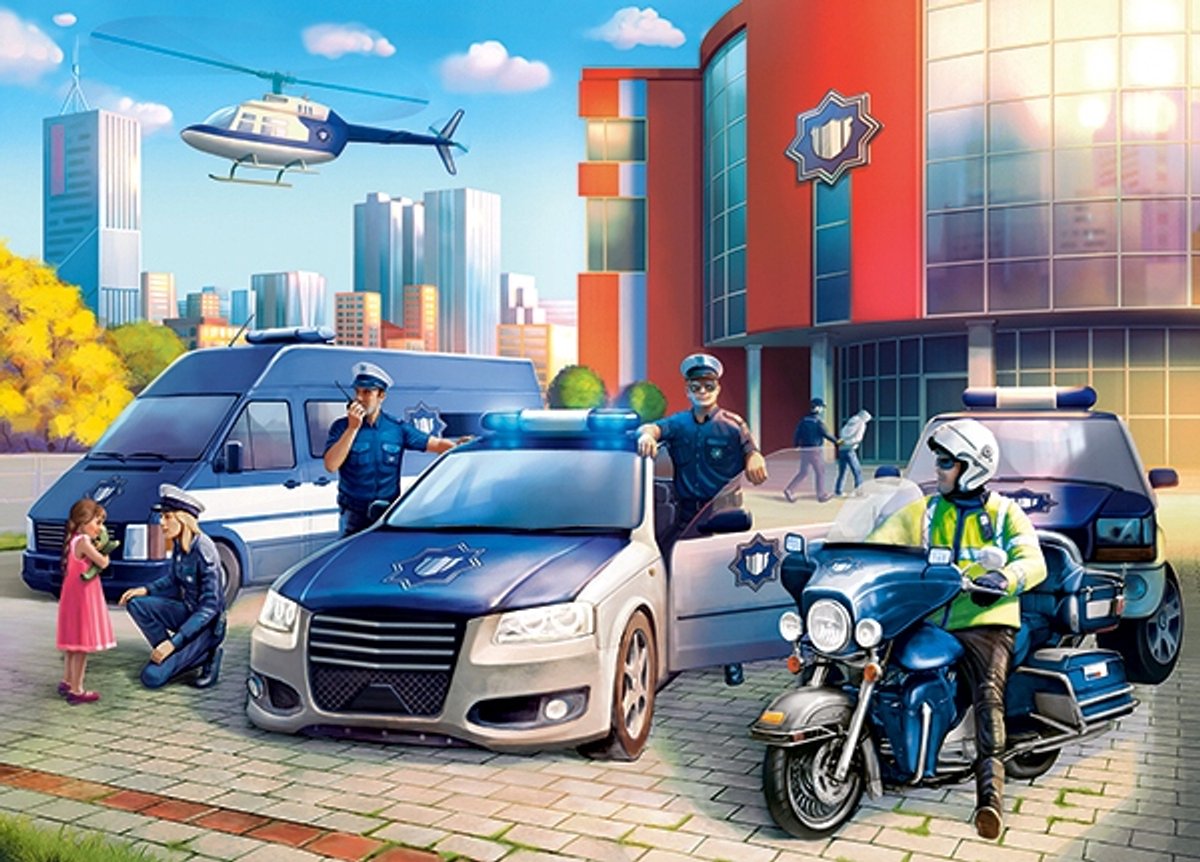 Castorland Polizeistation Puzzle 120 Teile – 6+ Jahre
