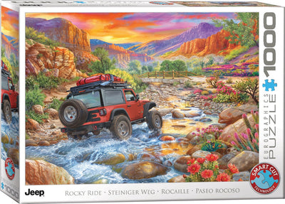 Eurographics – holprige Fahrt [felsige Fahrt] – Bigelow-Illustrationen – 1000 Teile 68 x 48 cm (B x H) – Puzzle